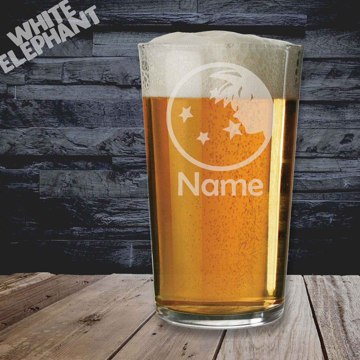 Personalised Dragon Ball Z Star Ball Inspired Laser Etched Whiskey / High-Ball / Pint / Tankard Glass