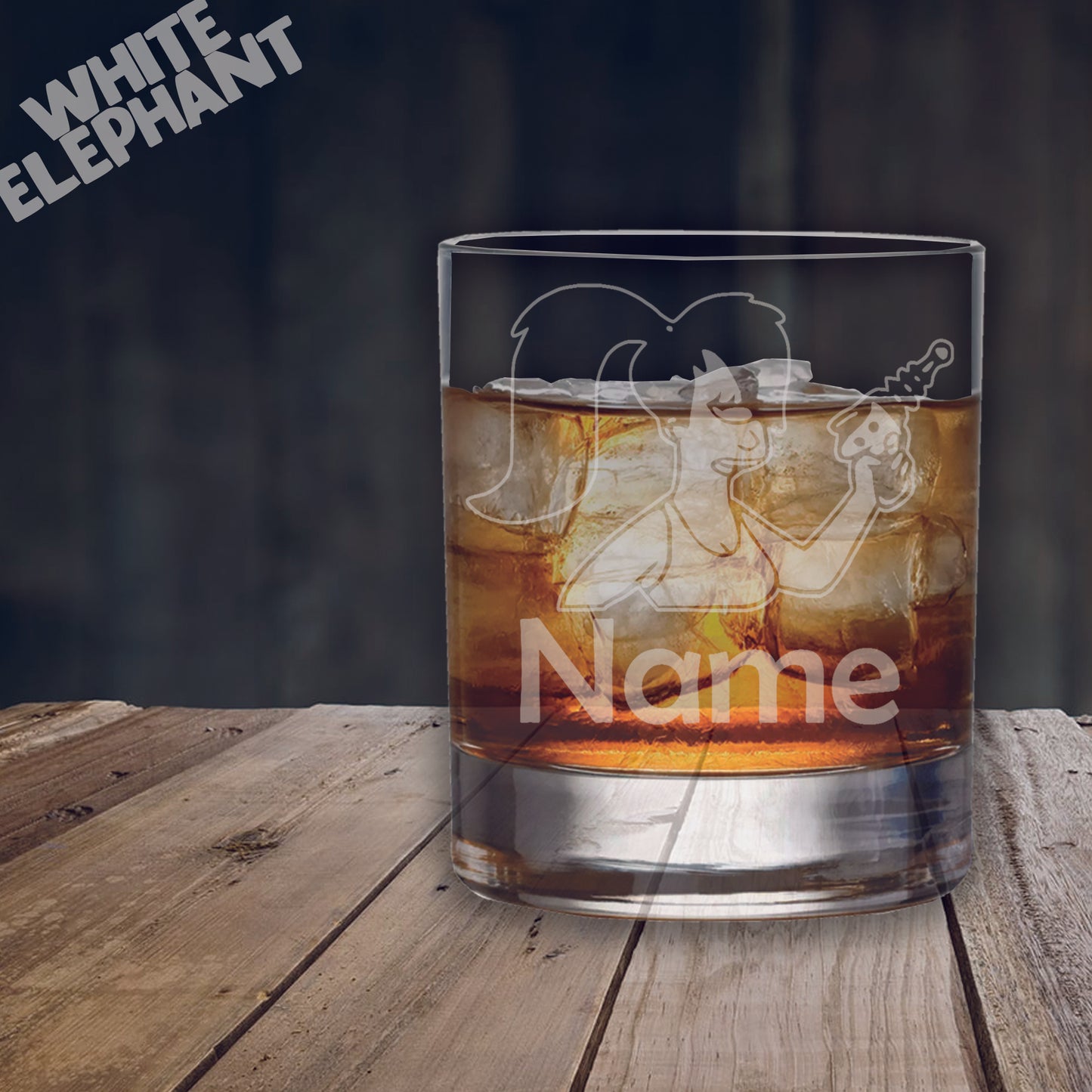 Personalised Futurama Leela Inspired Laser Etched Whiskey / High-Ball / Pint / Tankard Glass