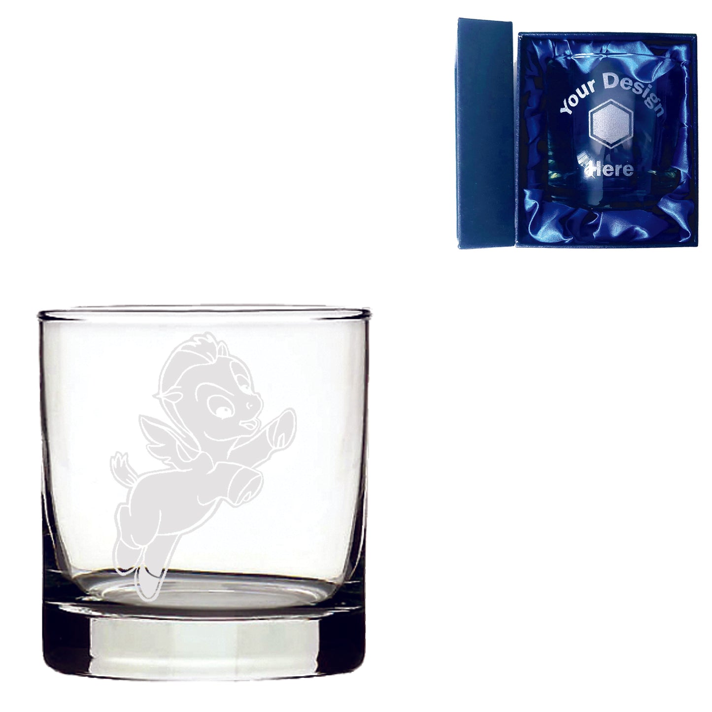 Hercules Pegasus Laser Etched Whiskey / High-Ball / Pint / Tankard Glass