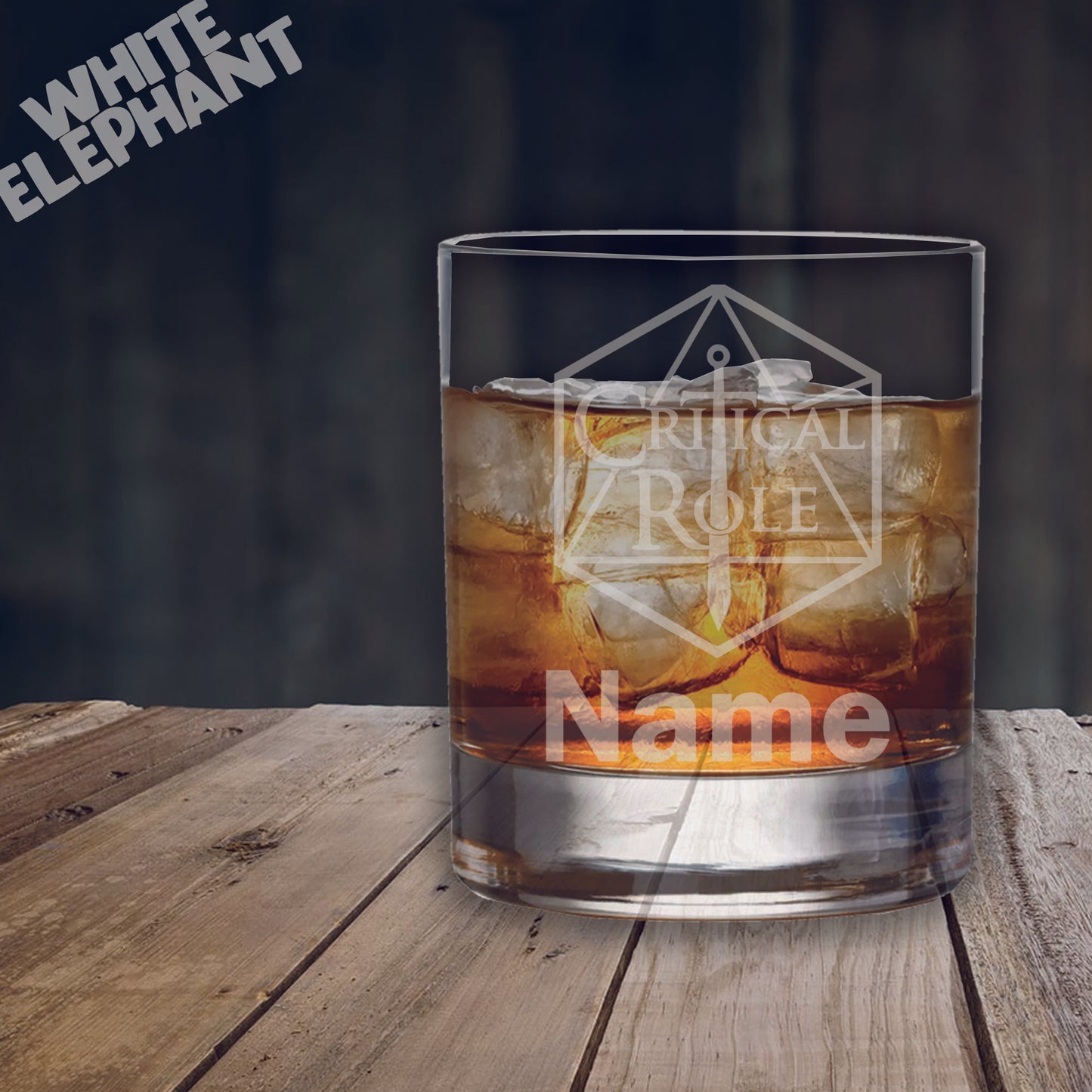 Personalised Critical Role Inspired Laser Etched Whiskey / High-Ball / Pint / Tankard Glass