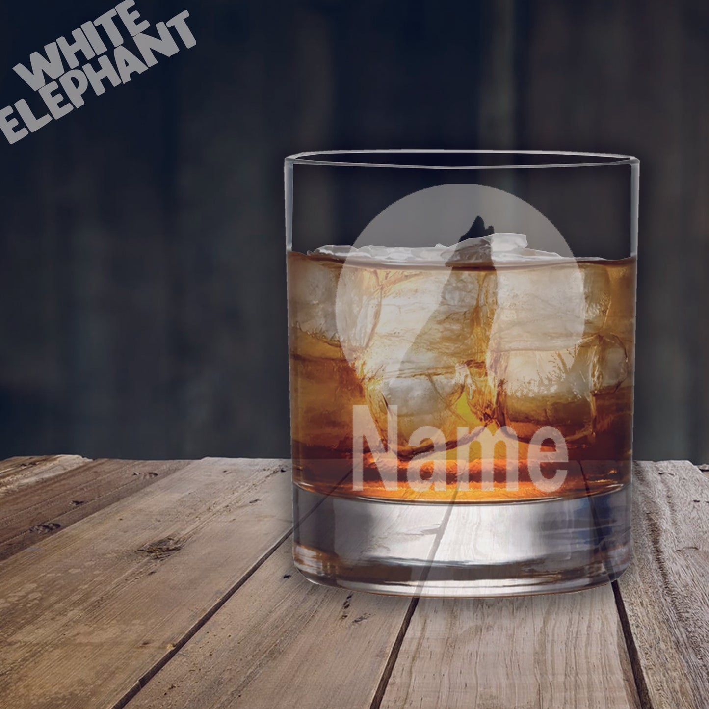 Personalised Howling Wolf Laser Etched Whiskey / High-Ball / Pint / Tankard Glass