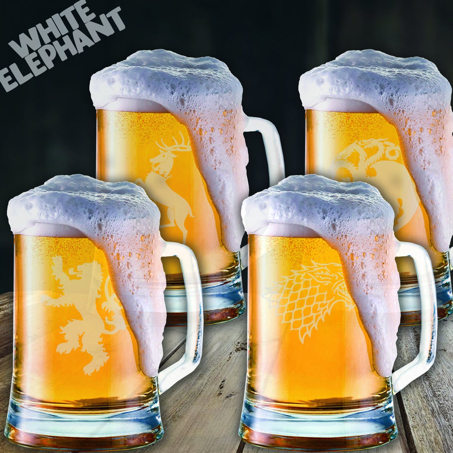 Game of Thrones 4 Glass Tankard Glass Gift
