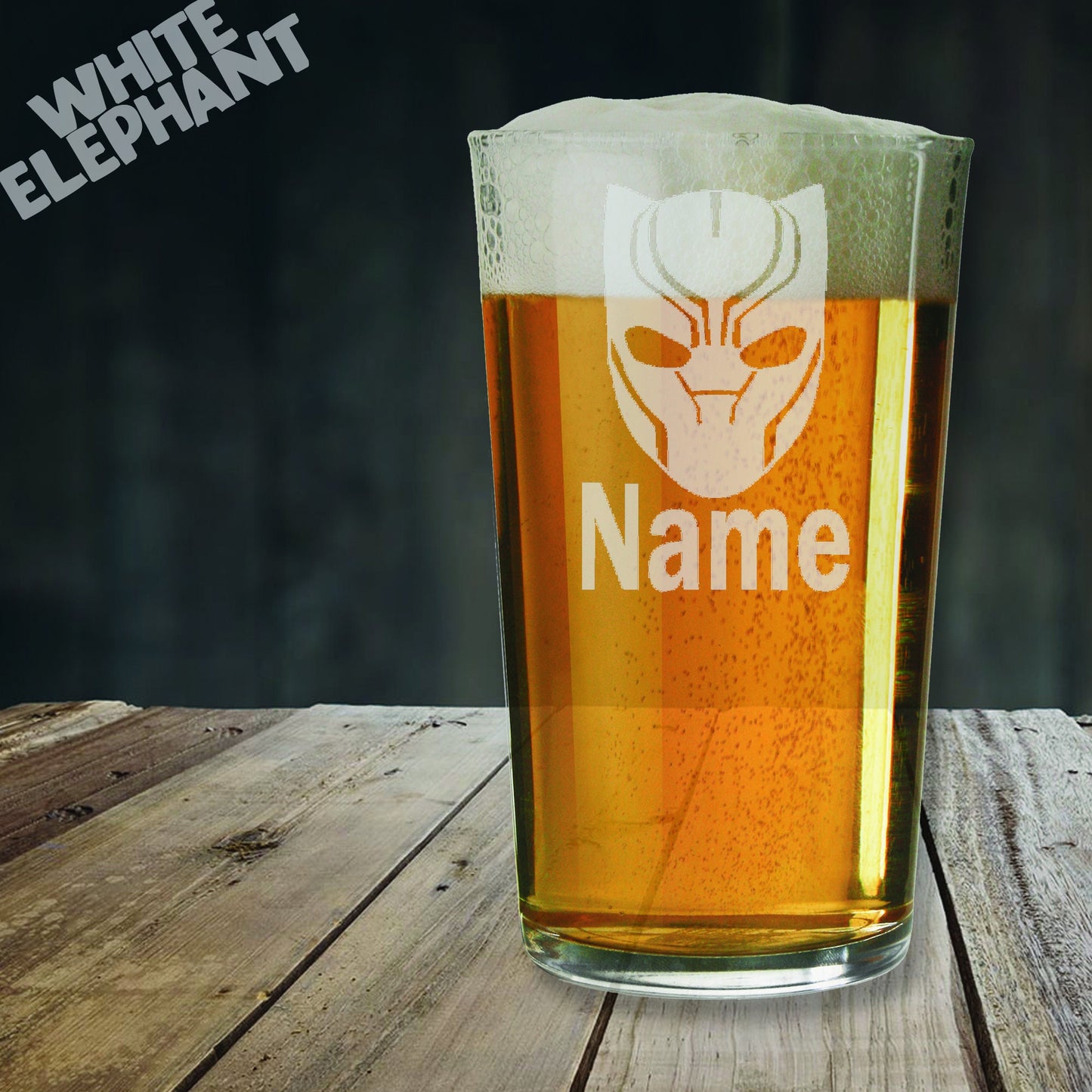 Black Panther Inspired Beer Glass Gift
