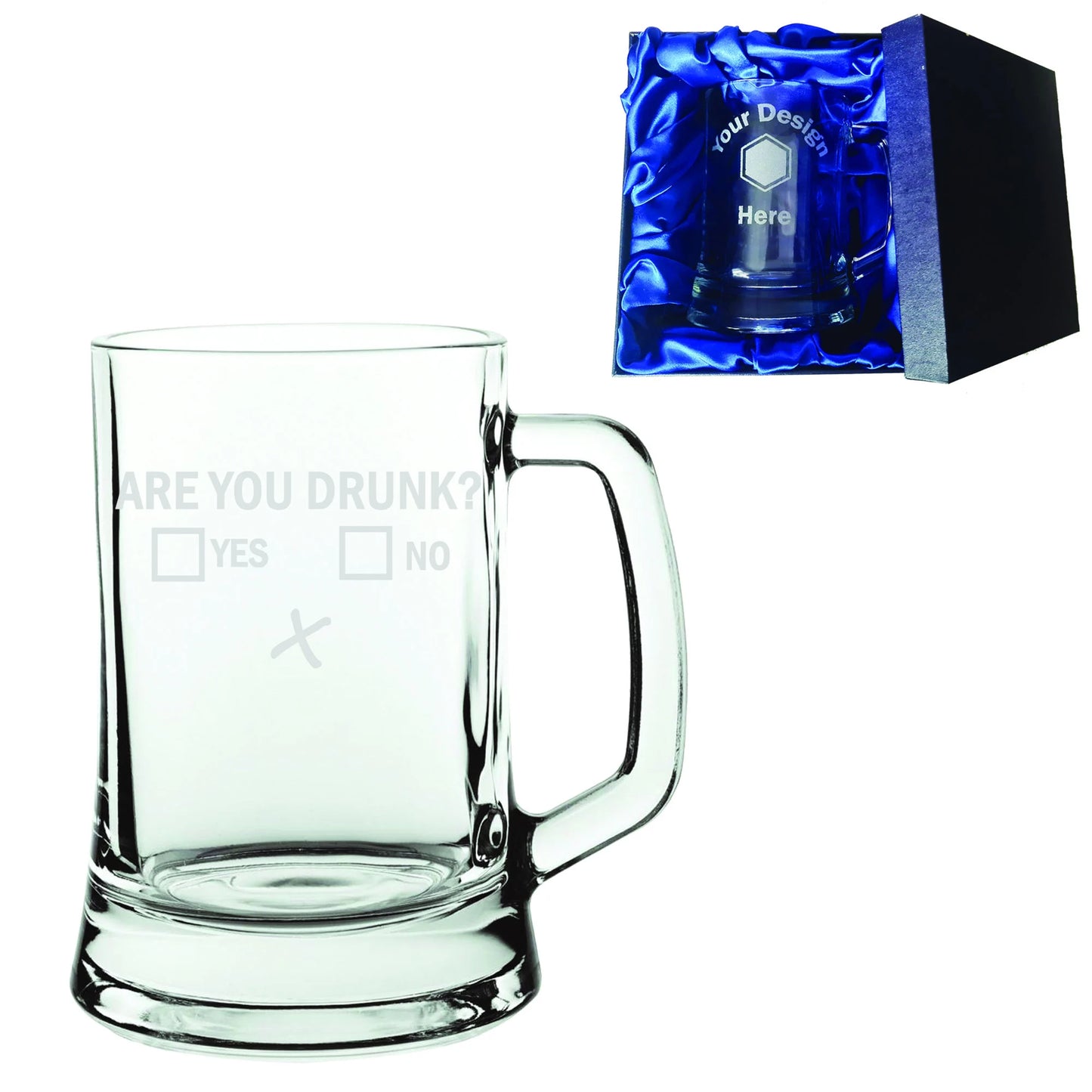 Are You Drunk Laser Etched Whiskey / High-Ball / Pint / Tankard Glass