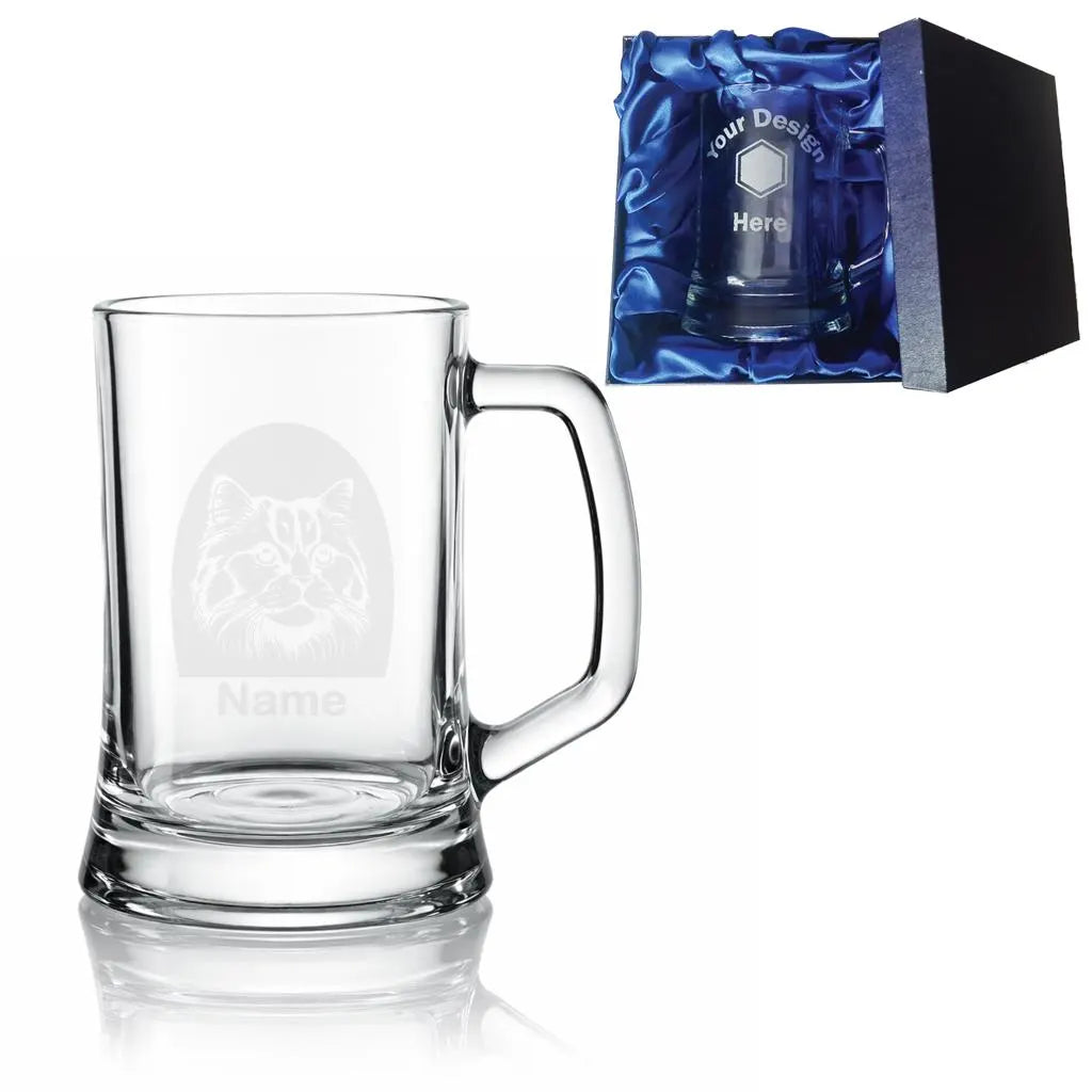 Personalized Asian Semi Longhair Cat Glass - Laser Etched Whiskey, Highball, Pint or Tankard