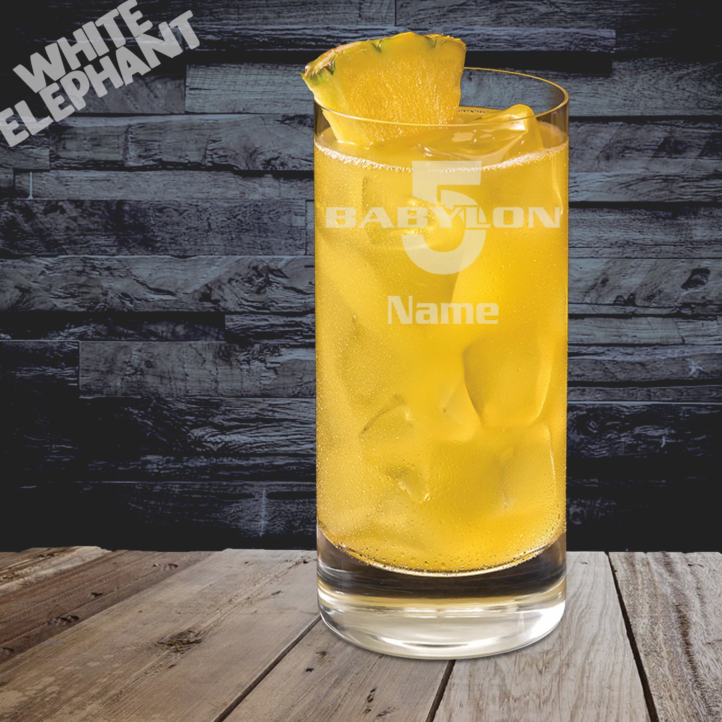 Personalised Babylon 5 Inspired Laser Etched Whiskey / High-Ball / Pint / Tankard Glass