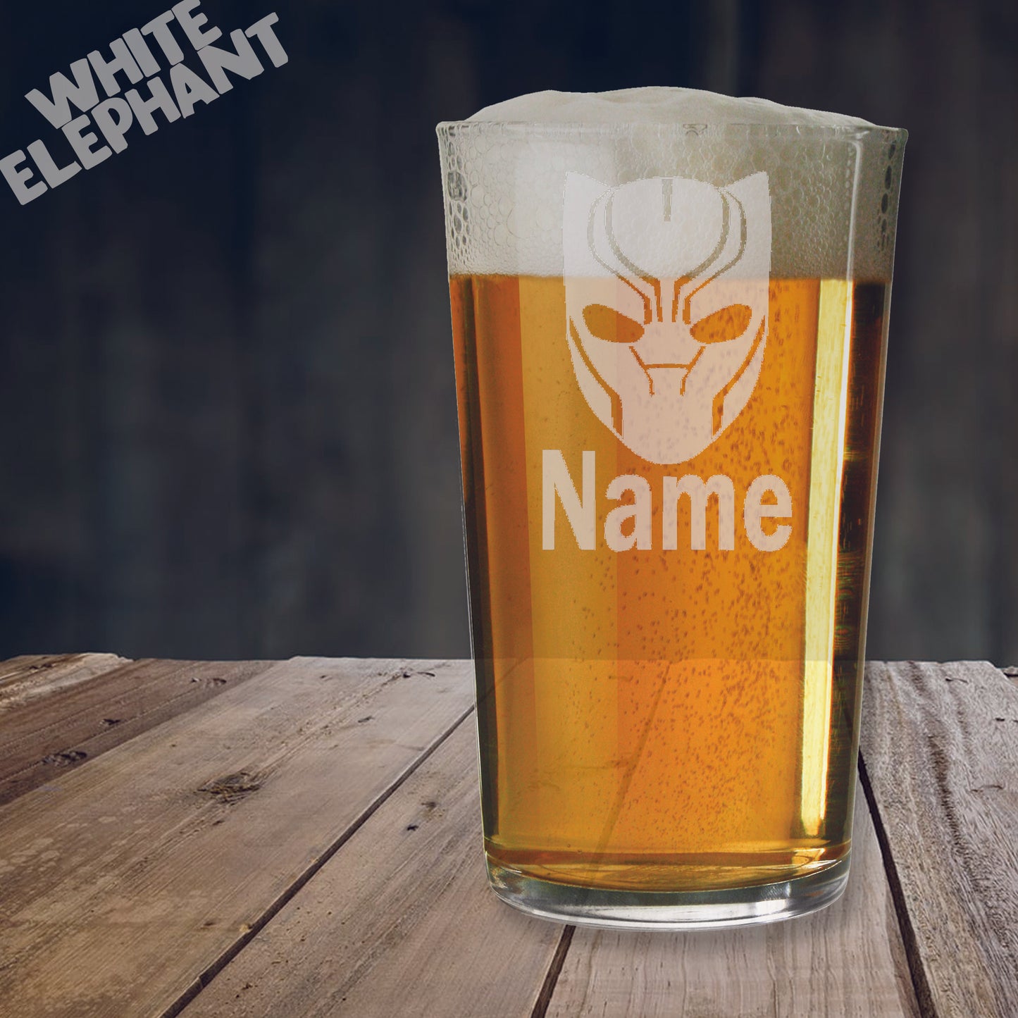 Black Panther Inspired Laser Etched Whiskey / High-Ball / Pint / Tankard Glass