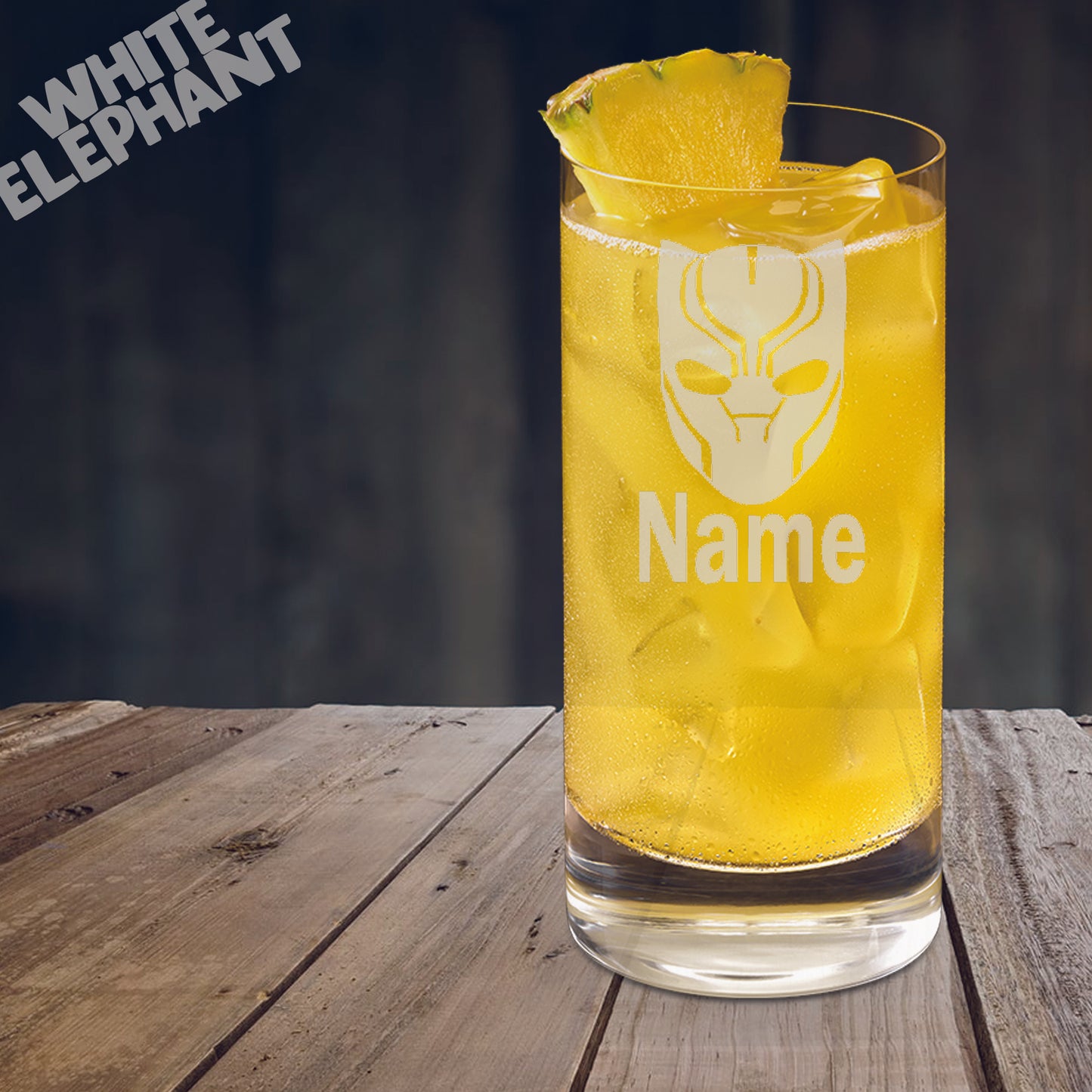 Black Panther Inspired Laser Etched Whiskey / High-Ball / Pint / Tankard Glass