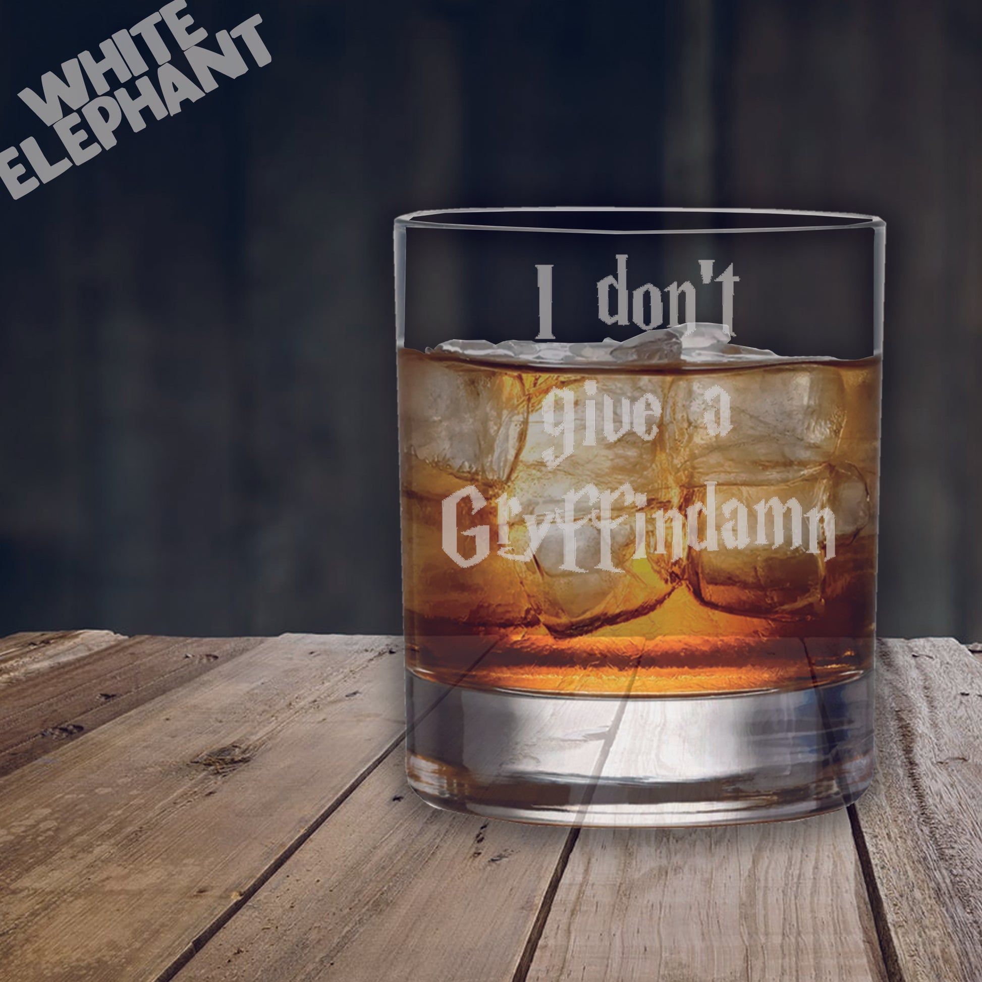 I don't Give a Gryffindamn  Whiskey Glass Gift