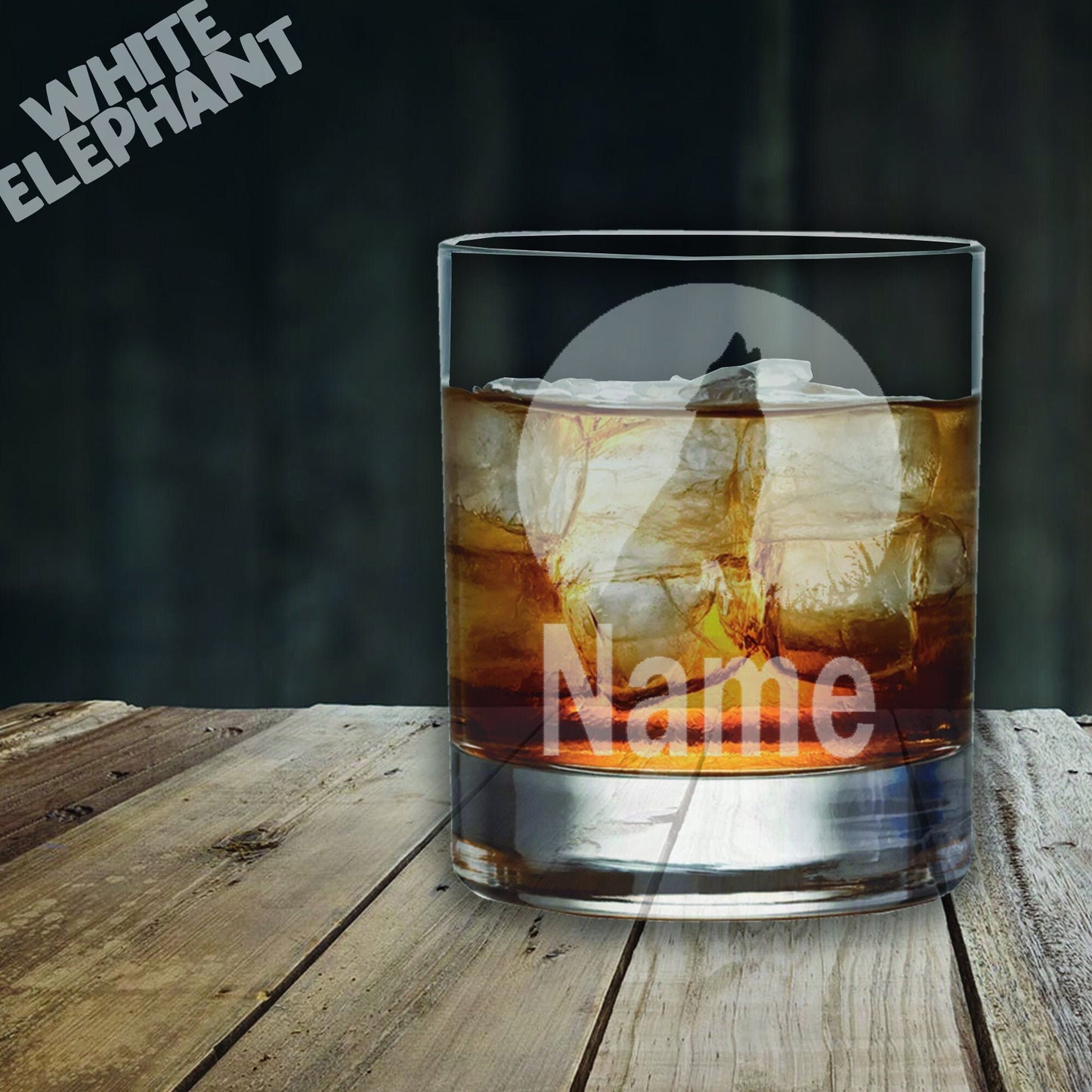 Personalised Howling Wolf Laser Etched Whiskey / High-Ball / Pint / Tankard Glass
