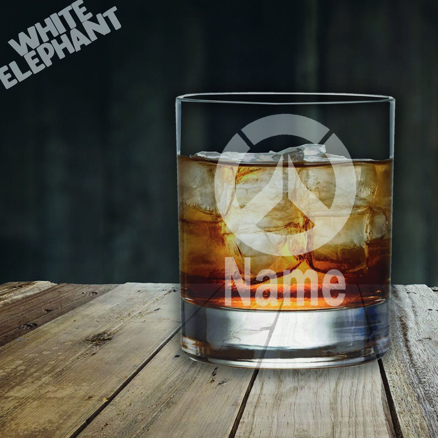 Personalised Overwatch Game Inspired Laser Etched Whiskey / High-Ball / Pint / Tankard Glass