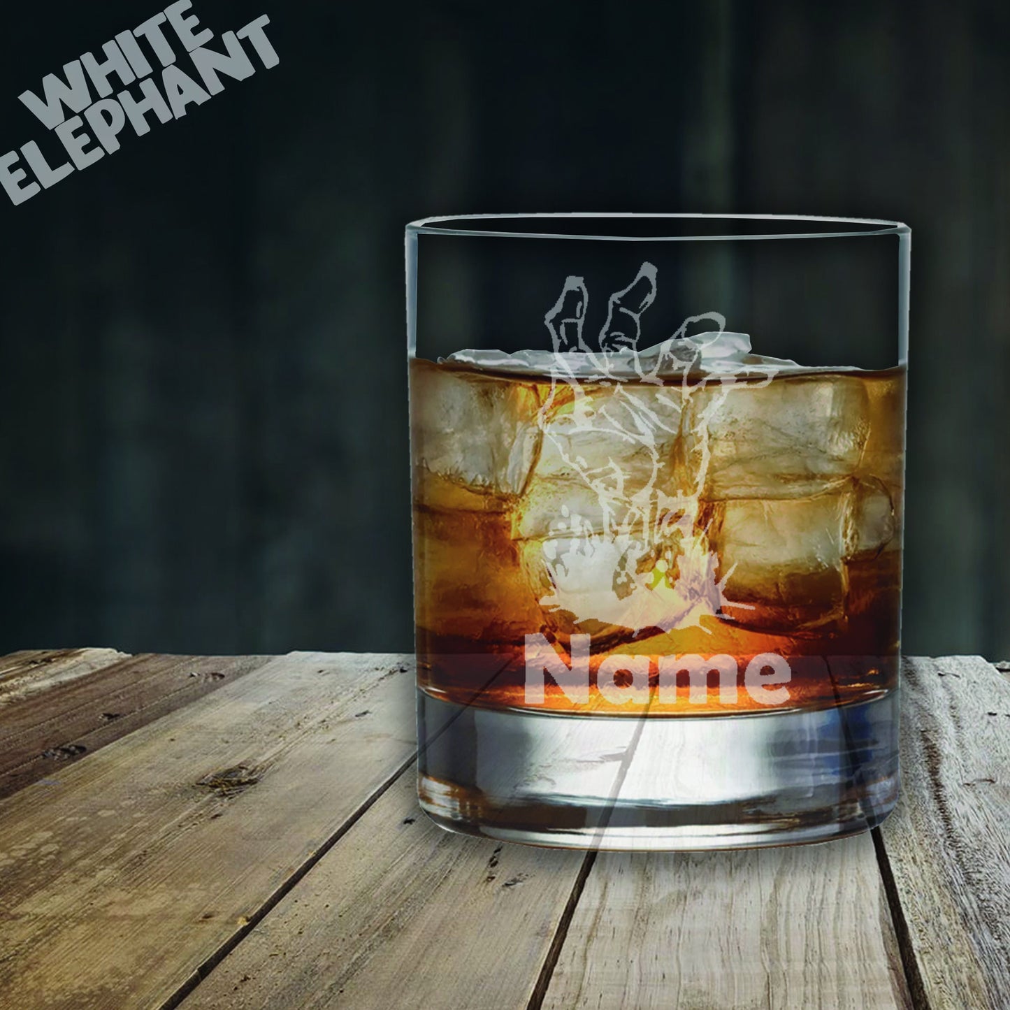 Personalised Zombie Hand Laser Etched Whiskey / High-Ball / Pint / Tankard Glass