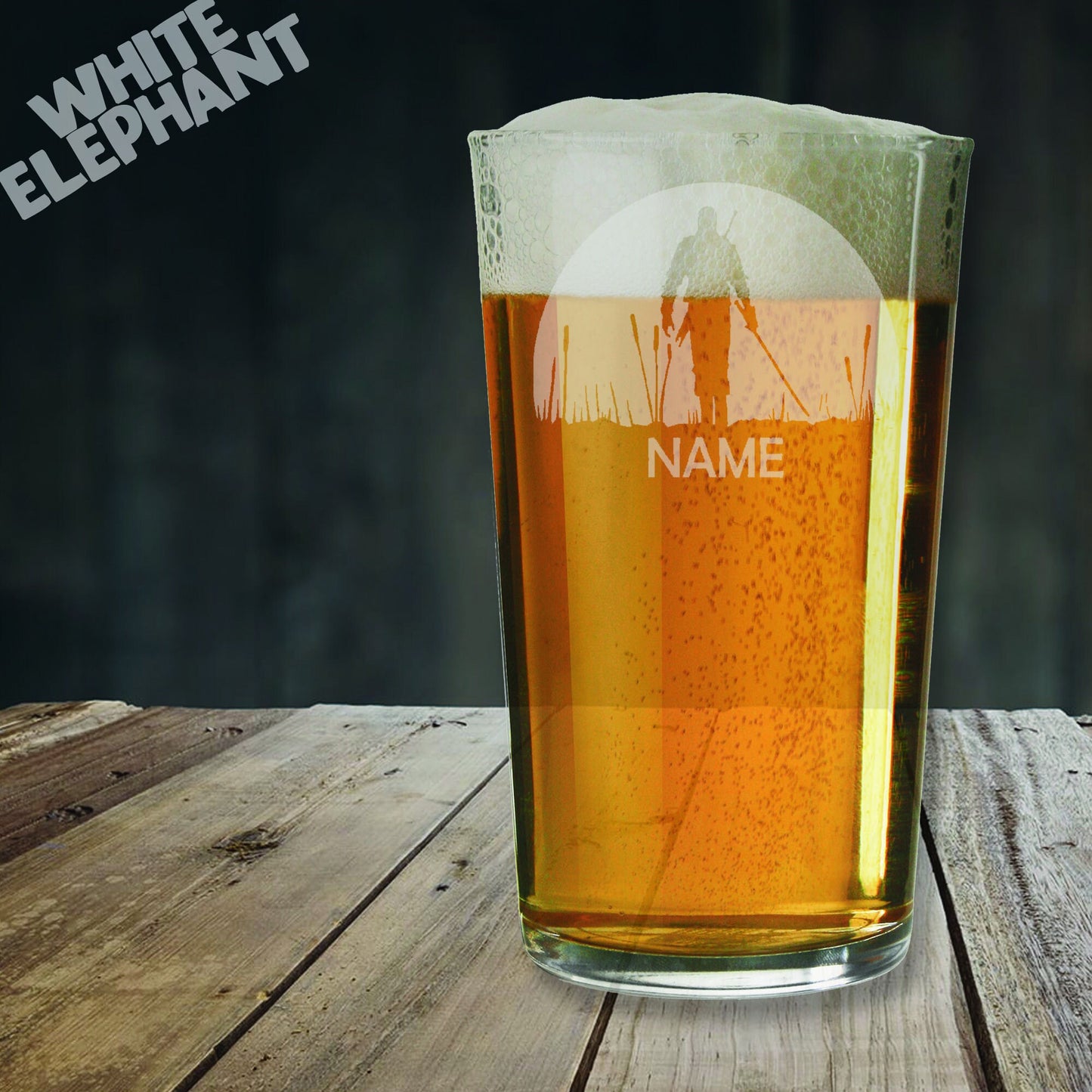 Personalised Witcher Laser Etched Whiskey / High-Ball / Pint / Tankard Glass