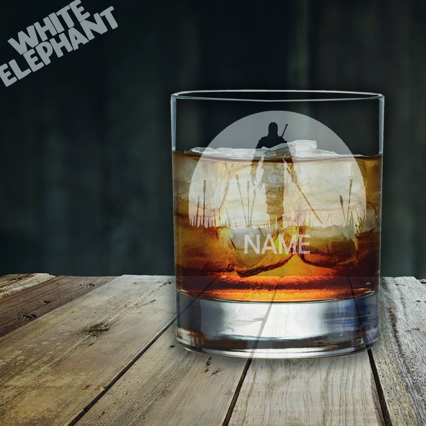 Personalised Witcher Laser Etched Whiskey / High-Ball / Pint / Tankard Glass