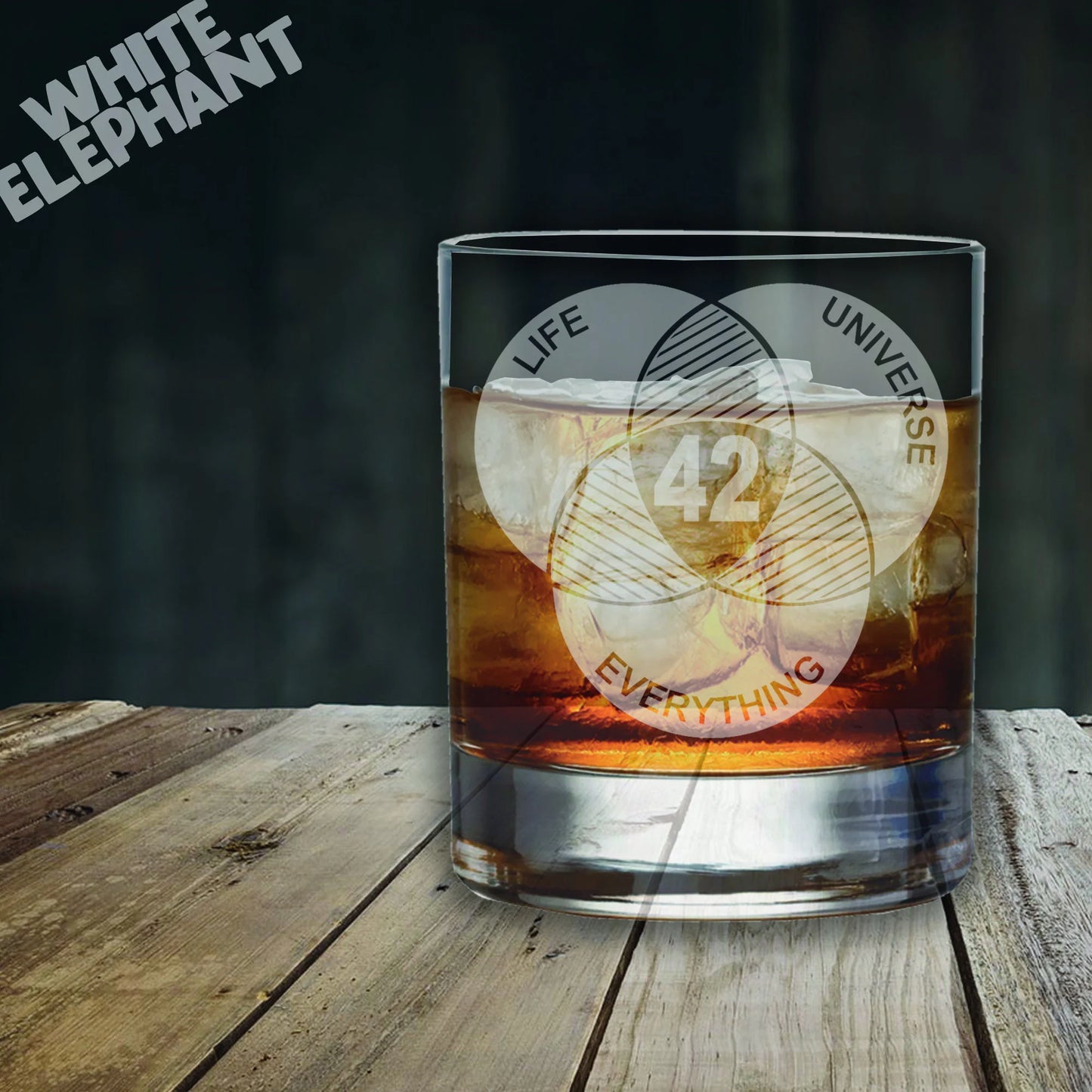 42 Inspired Glass – Laser Etched Whiskey, Highball, Pint or Tankard