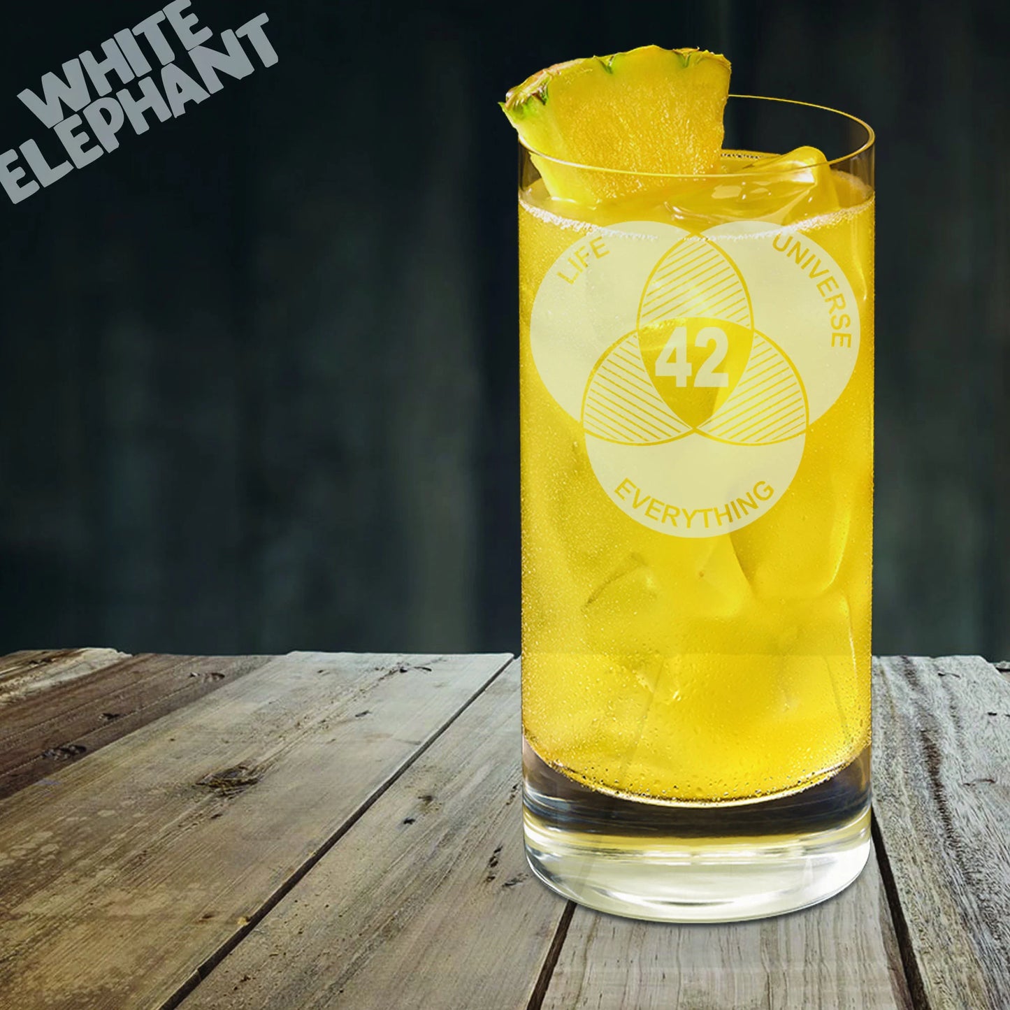 42 Inspired Glass – Laser Etched Whiskey, Highball, Pint or Tankard