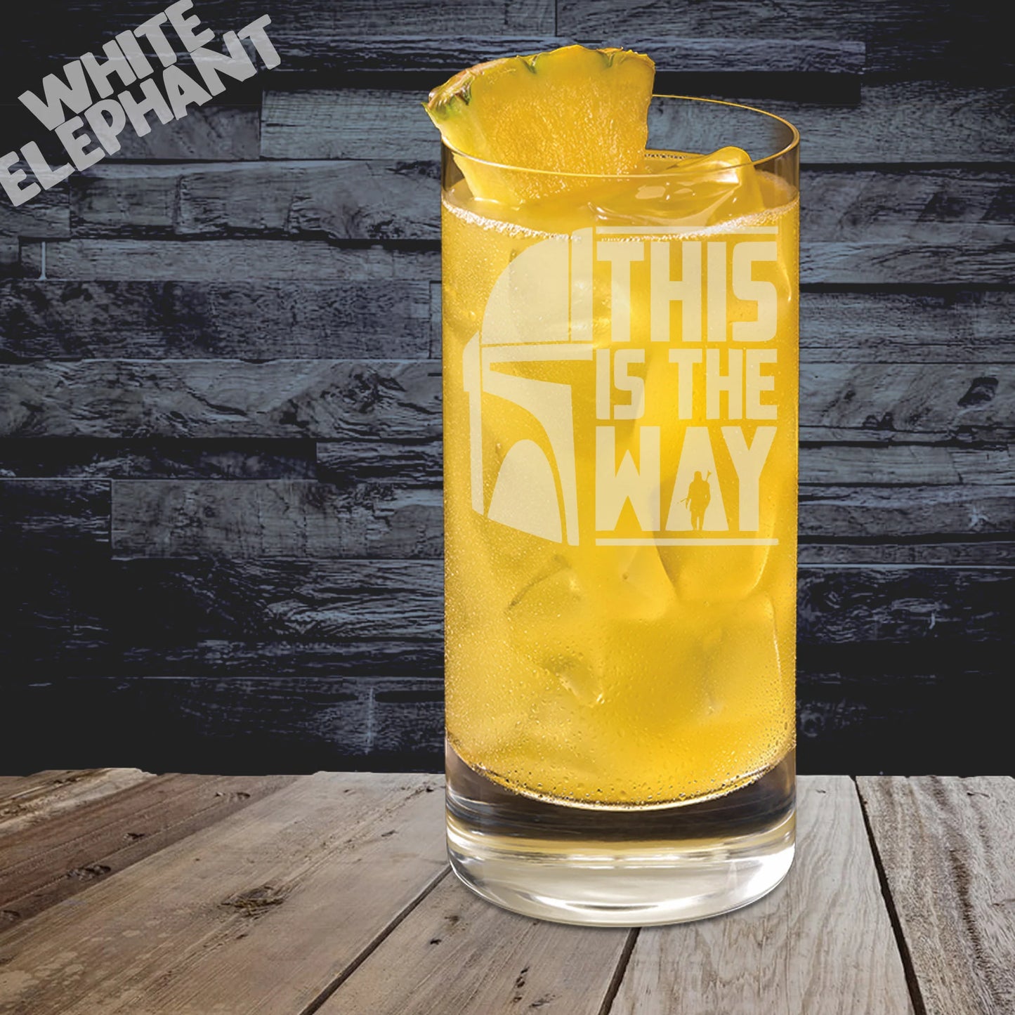 Personalised This Is The Way Inspired Glass – Laser Etched Whiskey, Highball, Pint or Tankard