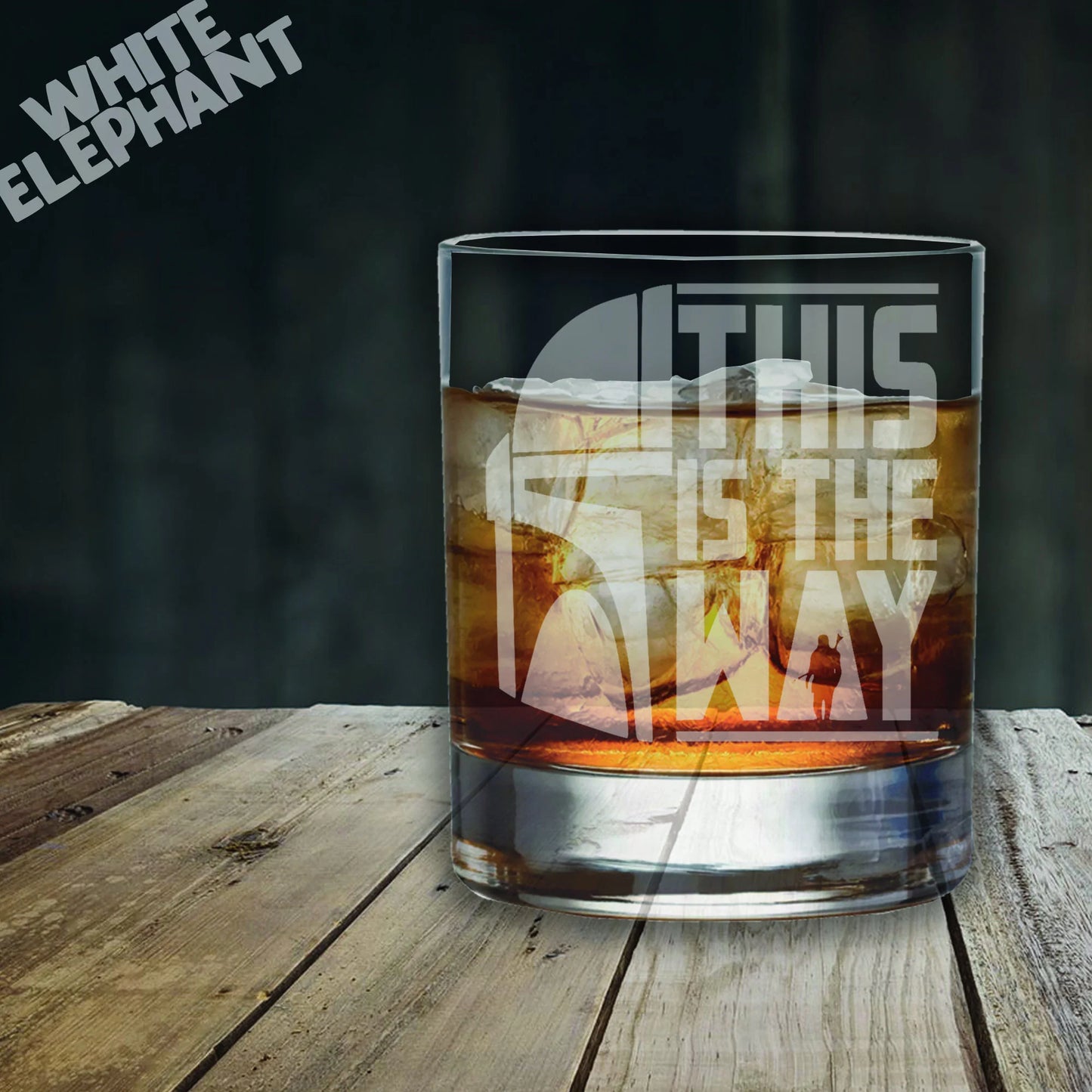 Personalised This Is The Way Inspired Glass – Laser Etched Whiskey, Highball, Pint or Tankard
