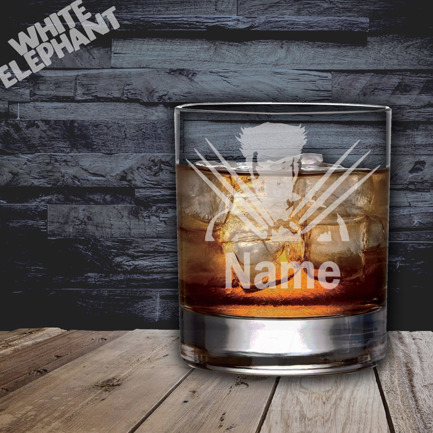Personalised Wolverine Laser Etched Whiskey / High-Ball / Pint / Tankard Glass