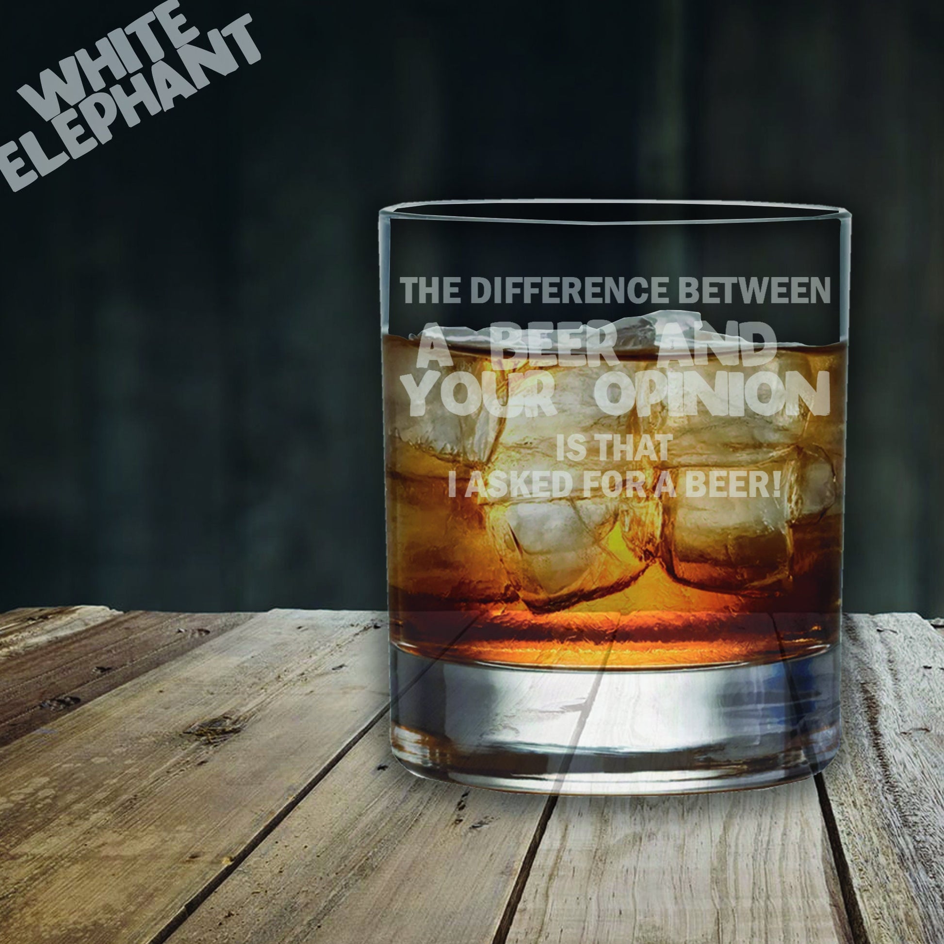 Beer Opinion Whiskey Glass Gift