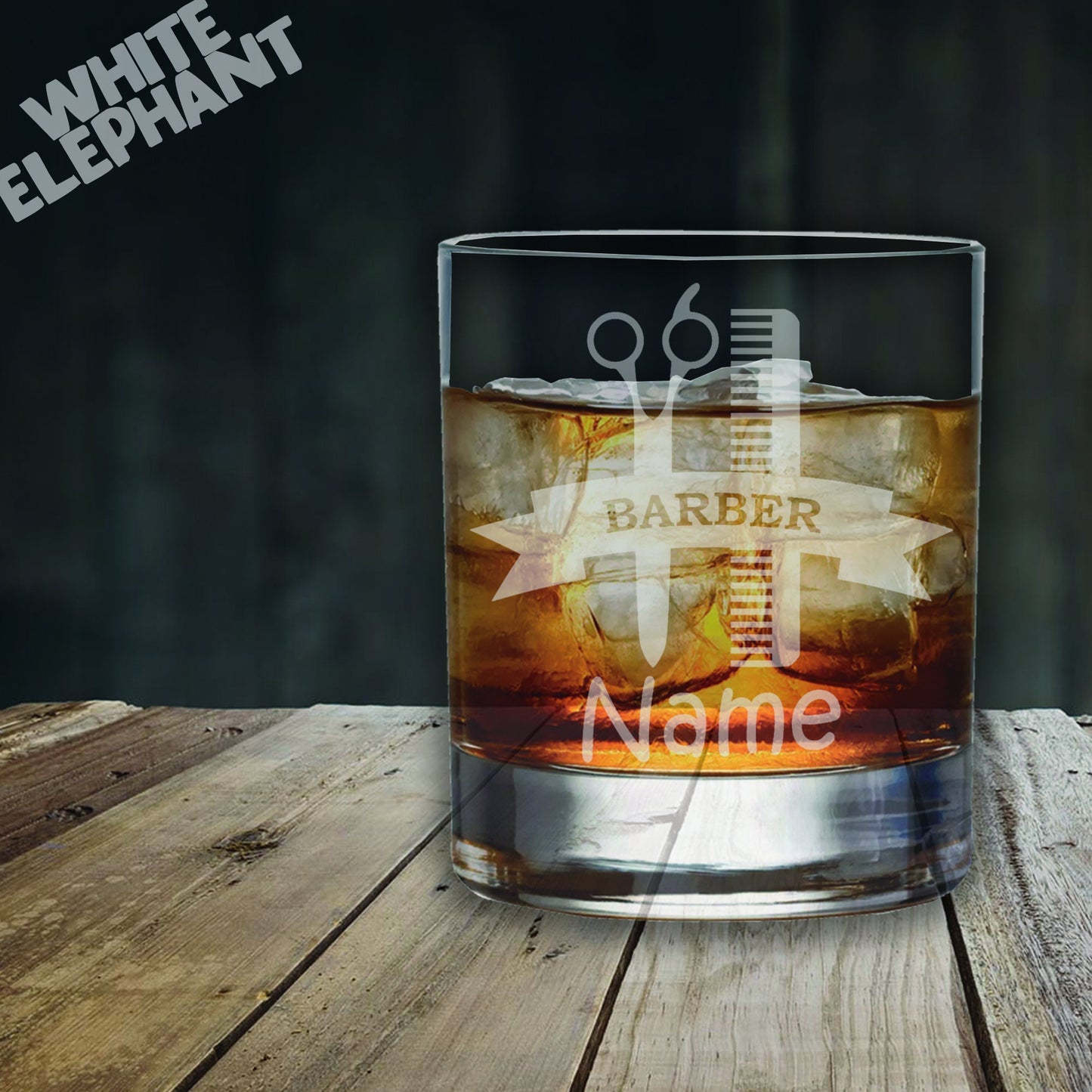 Barber Whiskey Glass Gift