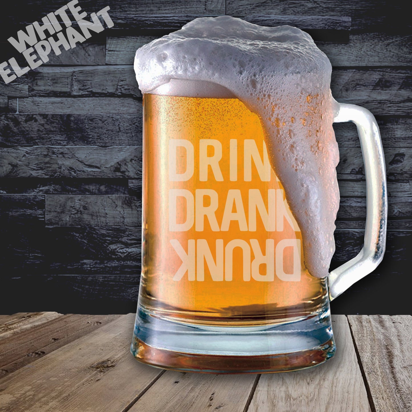 Drink Drank Drunk  Tankard Glass Gift
