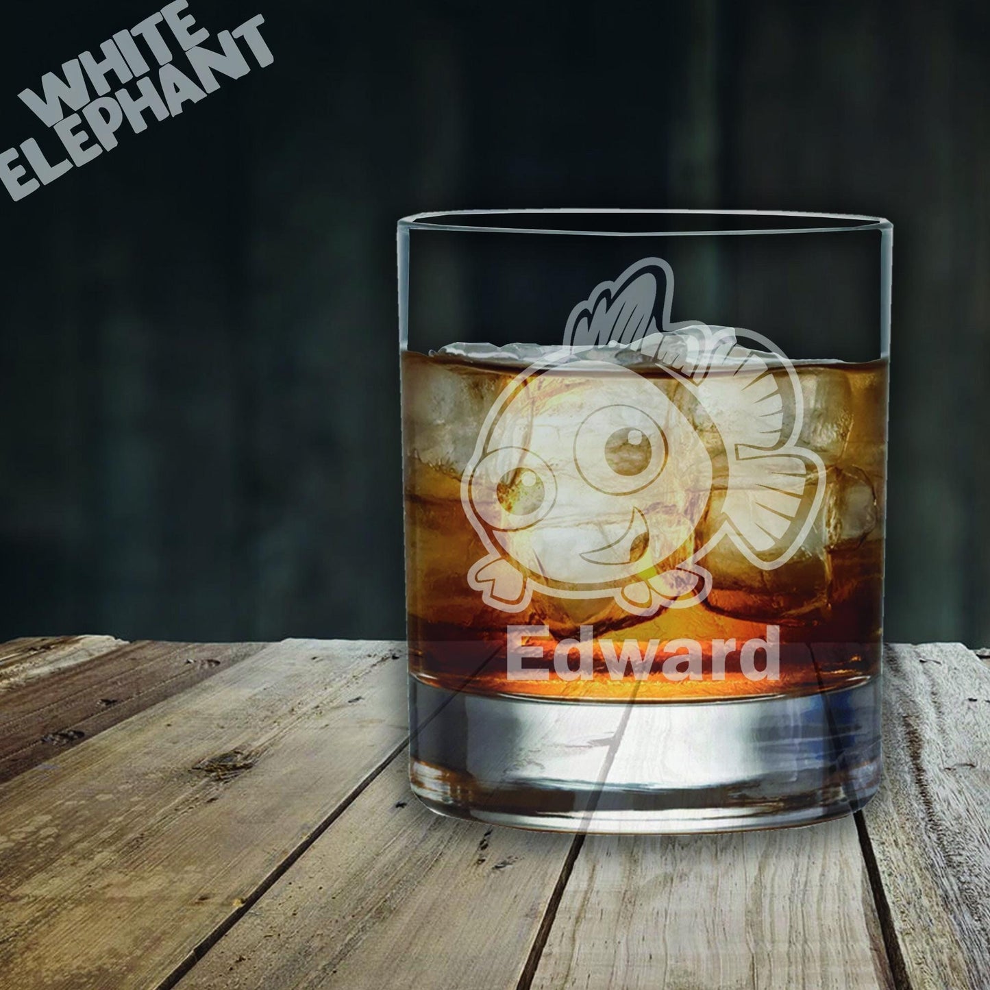 Personalised Nemo Inspired Laser Etched Whiskey / High-Ball / Pint / Tankard Glass
