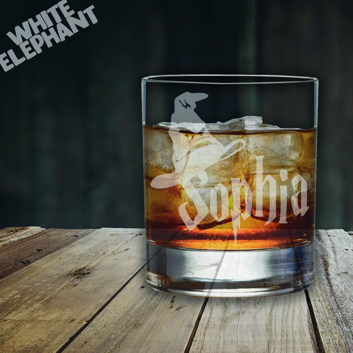 Personalised Harry Potter Sorting Hat Laser Etched Whiskey / High-Ball / Pint / Tankard Glass