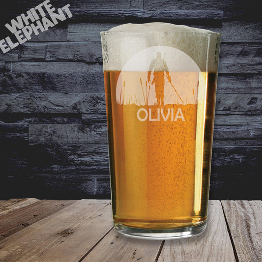 Personalised Witcher Laser Etched Whiskey / High-Ball / Pint / Tankard Glass