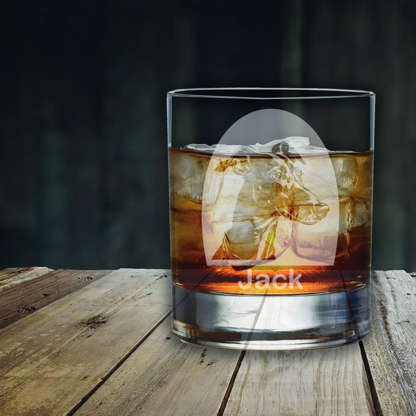 Personalised Greyhound Glass - Laser Etched Whiskey, Highball, Pint or Tankard