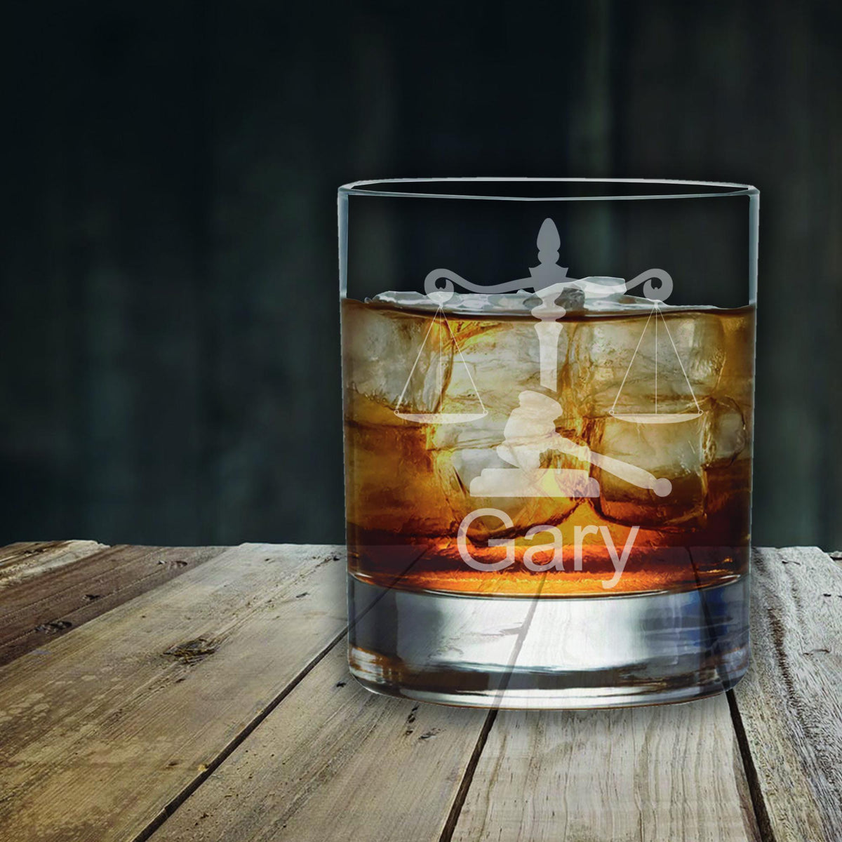 Personalized Lawyer Glass - Laser Etched Whiskey, Highball, Pint or Tankard