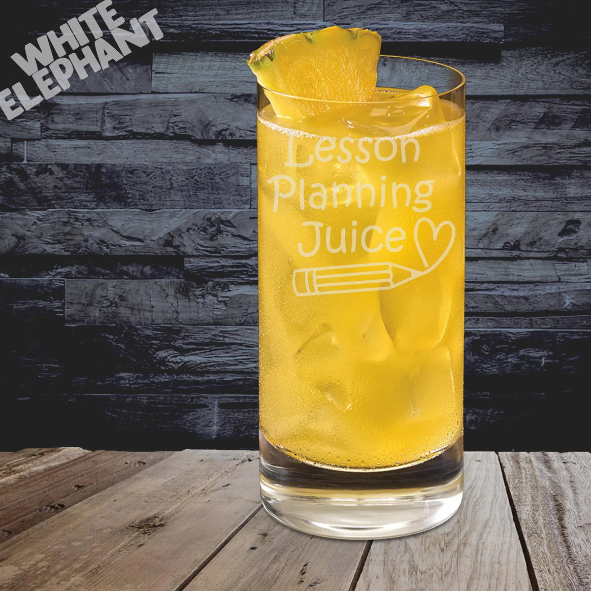 Lesson Planning Juice Teacher Glass - Laser Etched Whiskey, Highball, Pint or Tankard