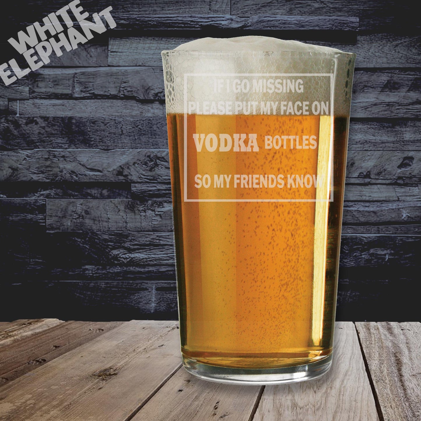 Personalized "If I Go Missing" Glass - Laser Etched Whiskey, Highball, Pint or Tankard