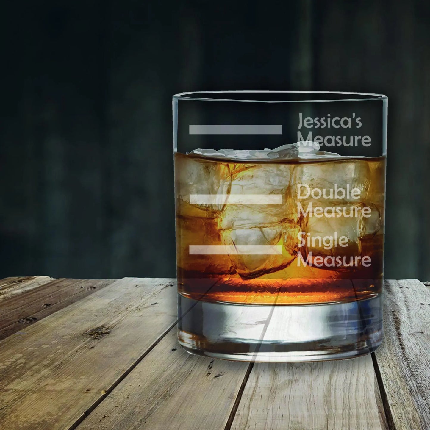 Personalized Funny Whiskey Measure - Laser Etched Whiskey Glass