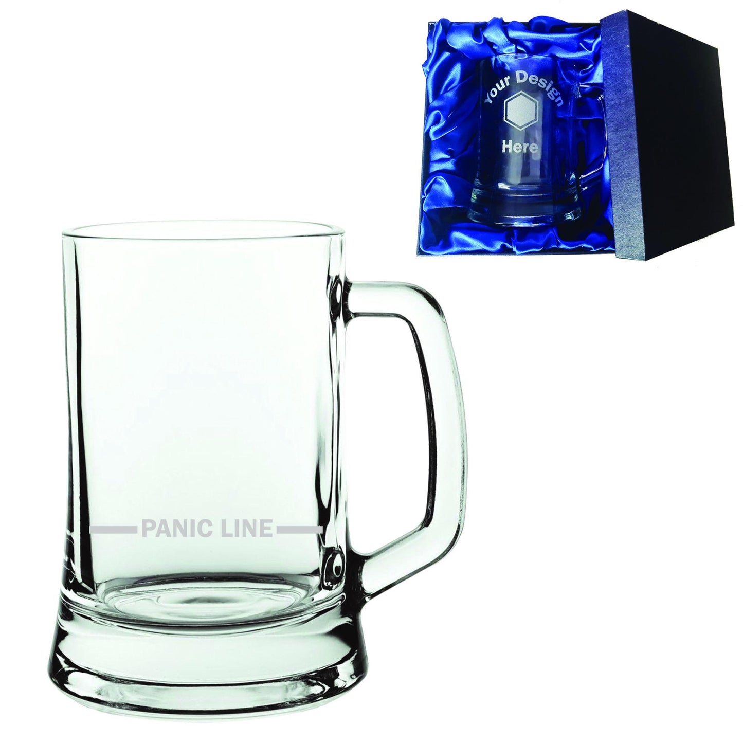 Panic Line Glass - Laser Etched Whiskey, Highball, Pint or Tankard