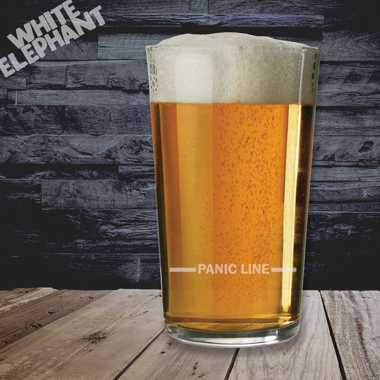 Panic Line Glass - Laser Etched Whiskey, Highball, Pint or Tankard