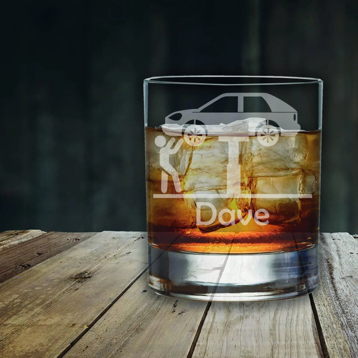 Personalized Mechanic Glass - Laser Etched Whiskey, Highball, Pint or Tankard