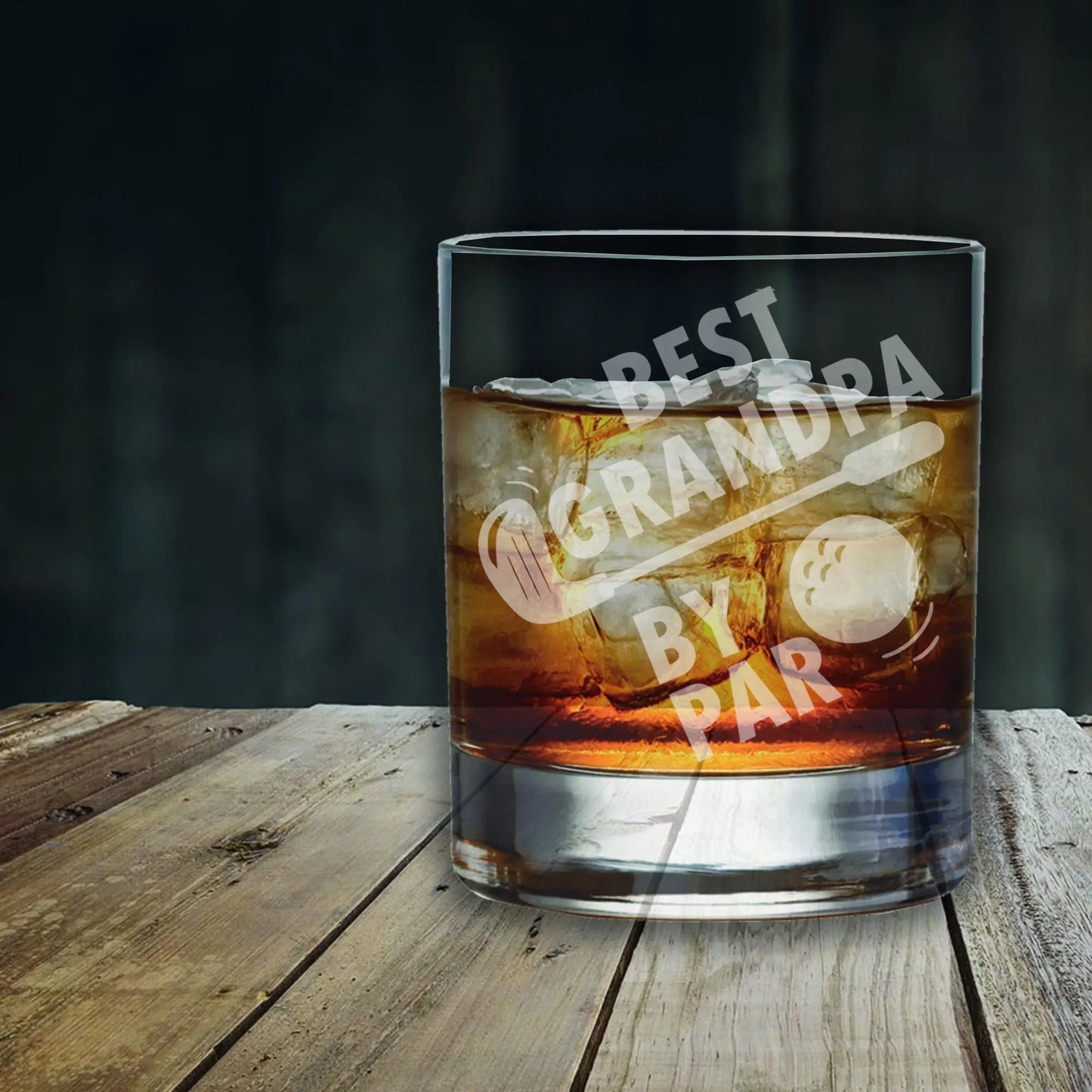 Best Grandad by Par Glass - Laser Etched Whiskey, Highball, Pint or Tankard