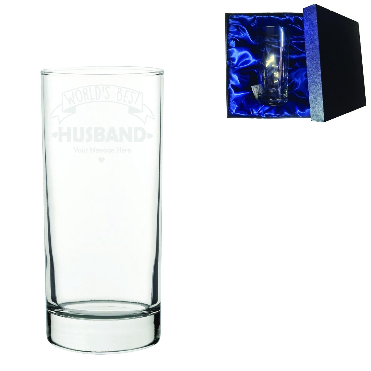 World's Best Husband Laser Etched Whiskey / High-Ball / Pint / Tankard Glass