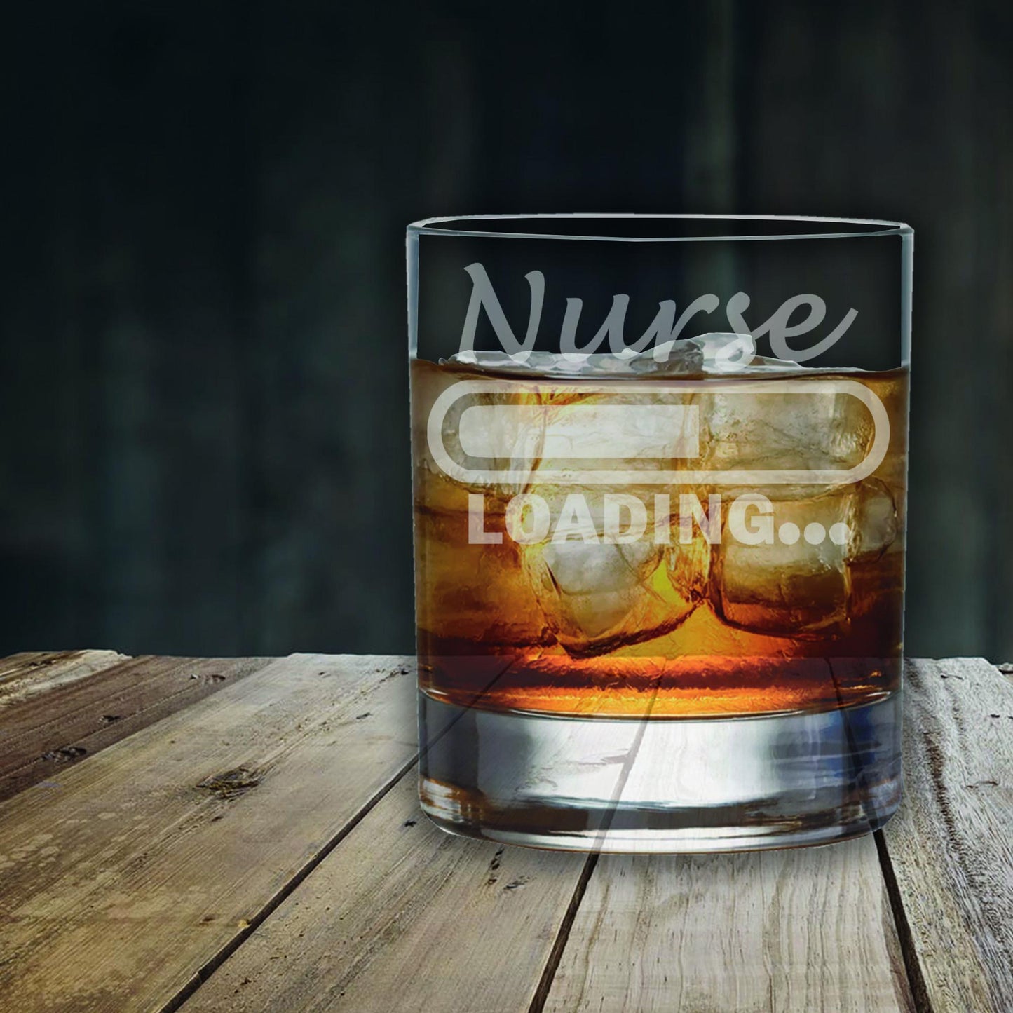 Nurse Loading Glass - Laser Etched Whiskey, Highball, Pint or Tankard