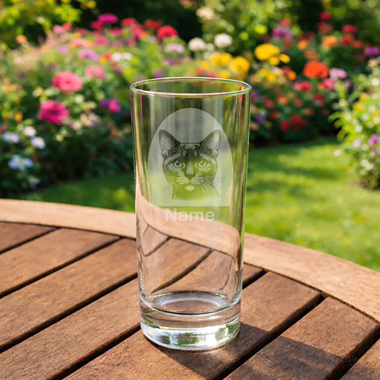 Personalised Bombay Shorthair Cat Glass - Laser Etched Whiskey, Highball, Pint or Tankard