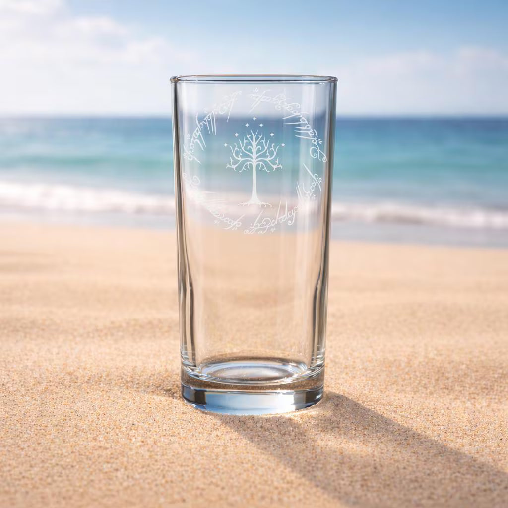 Lord of the Rings Glass - Laser Etched Whiskey, Highball, Pint or Tankard