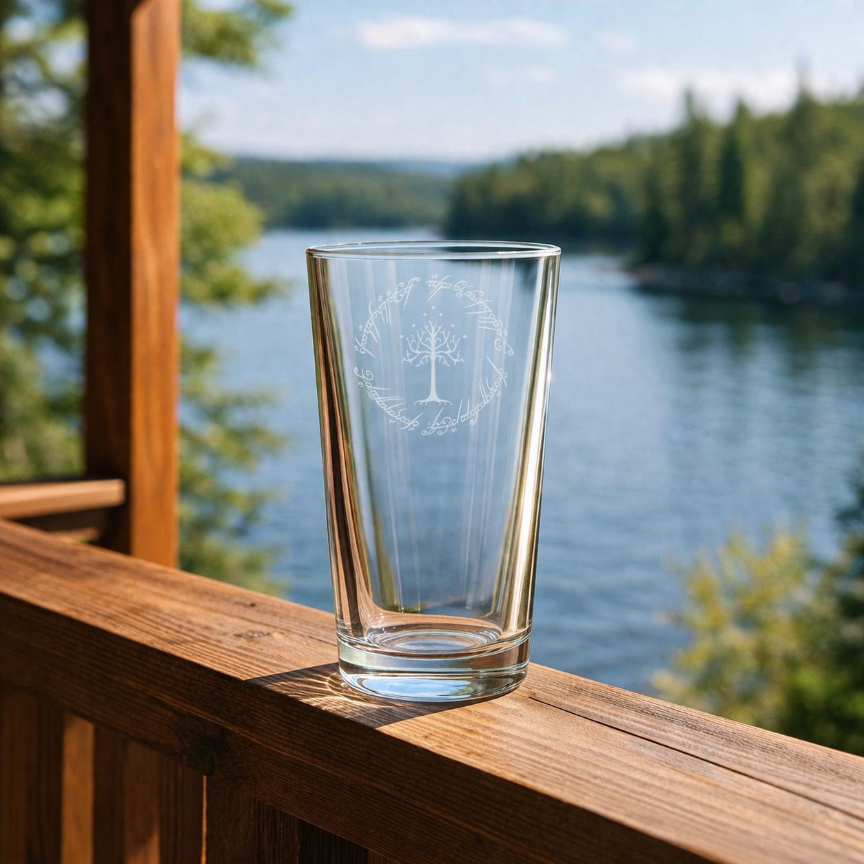 Lord of the Rings Glass - Laser Etched Whiskey, Highball, Pint or Tankard