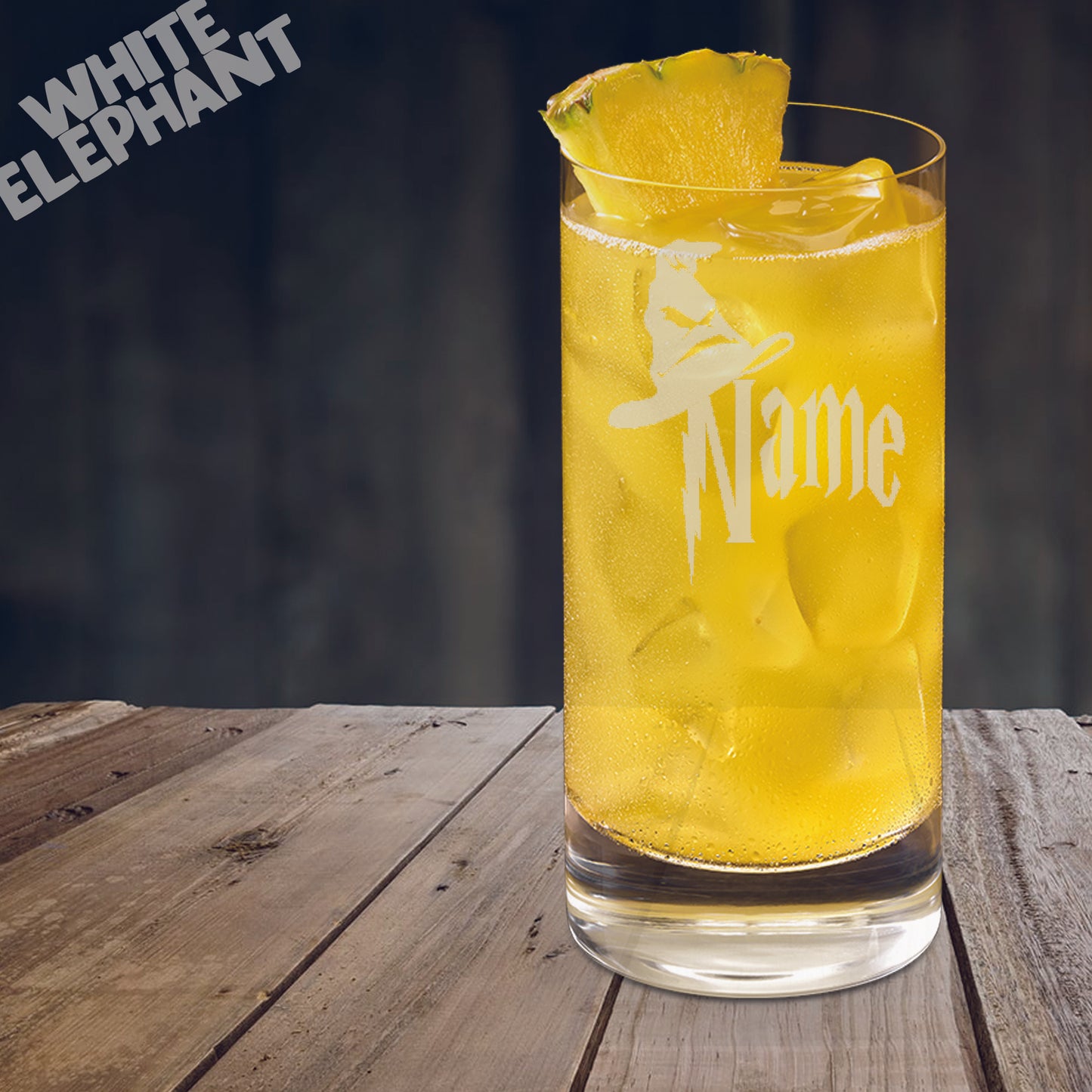 Personalised Harry Potter Sorting Hat Laser Etched Whiskey / High-Ball / Pint / Tankard Glass